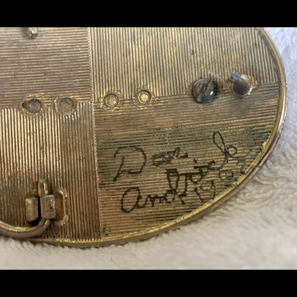 Vintage Don Andrick MCM Enamel Belt Buckle main image 4